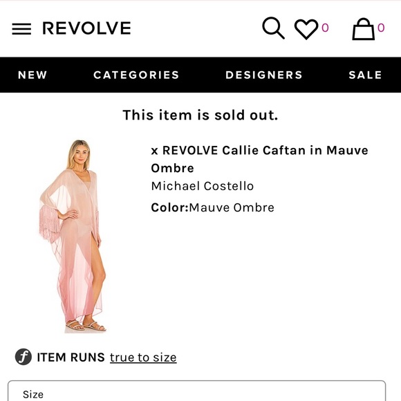 Callie Caftan in Mauve Ombré - Picture 12 of 15